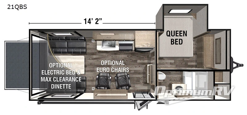 2020 Forest River XLR Boost 21QBS Floorplan Photo