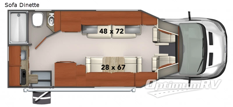 2020 Phoenix USA Phoenix TRX Sofa Dinette Floorplan Photo