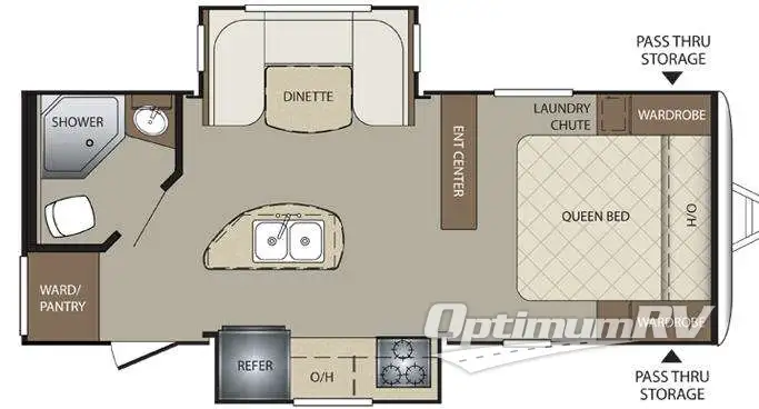 2015 Keystone Bullet 220RBI Floorplan Photo