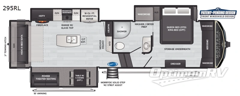 2021 Keystone Montana High Country 295RL Floorplan Photo
