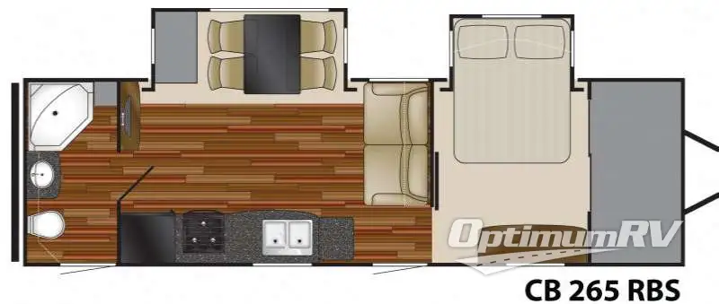 2011 Heartland Caliber 265RBS Floorplan Photo
