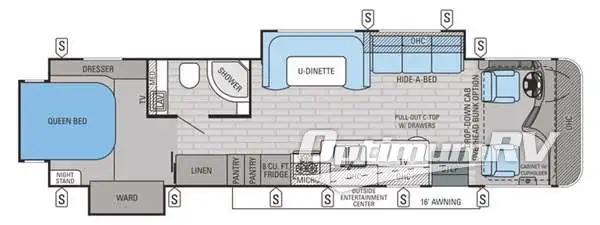 2015 Jayco Precept 35UN Floorplan Photo