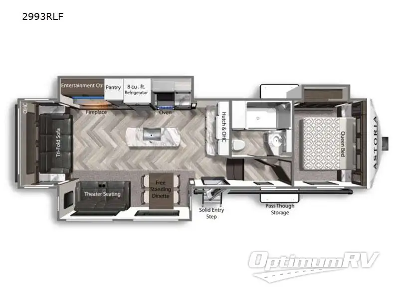 2021 Dutchmen Astoria 2993RLF Floorplan Photo