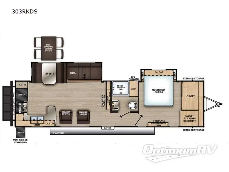 2022 Coachmen Catalina Legacy 303RKDS RV Floorplan Photo