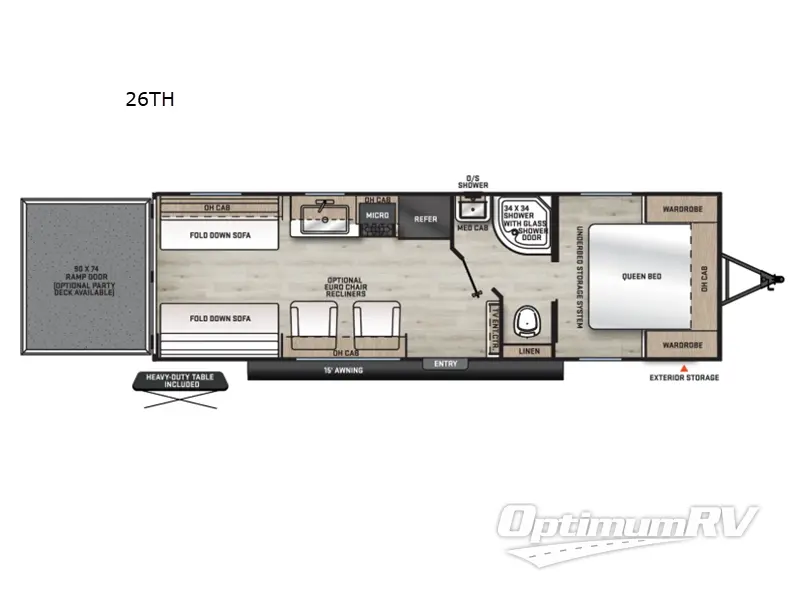 2026 Coachmen Catalina Trail Blazer 26TH RV Floorplan Photo