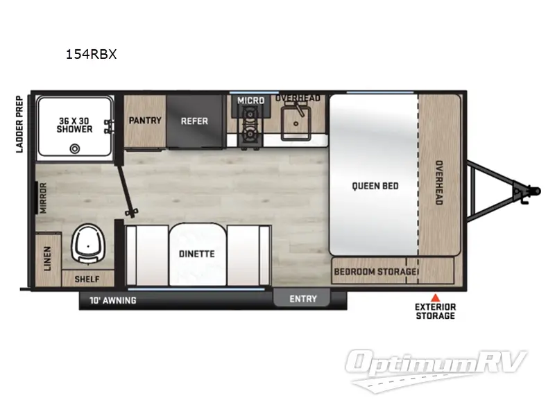 2026 Coachmen Catalina Summit Series 7 154RBX RV Floorplan Photo