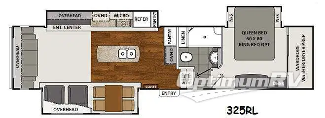 2014 Coachmen Brookstone 325RL Floorplan Photo