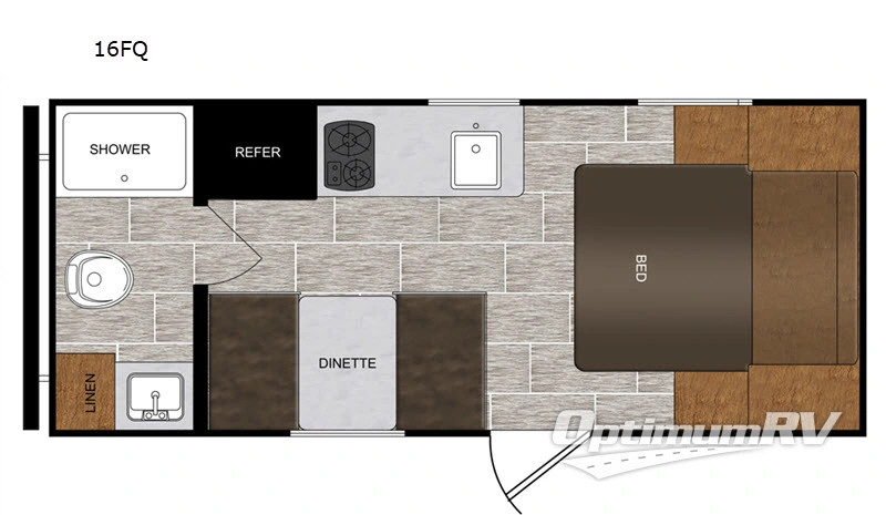 2019 Prime Time Navi 16FQ Floorplan Photo