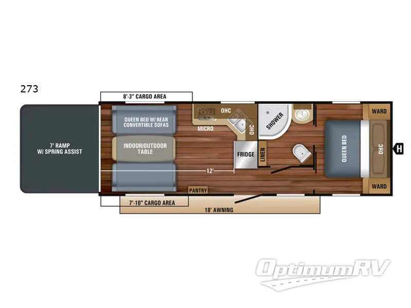 2018 Jayco Octane Super Lite 273 Floorplan Photo