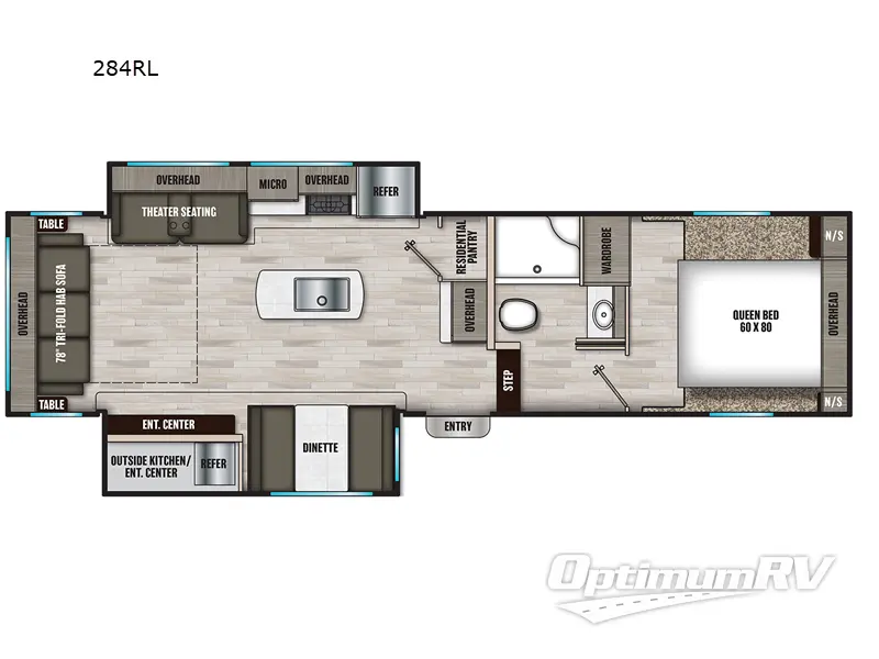 2023 Coachmen Chaparral Lite 284RL Floorplan Photo