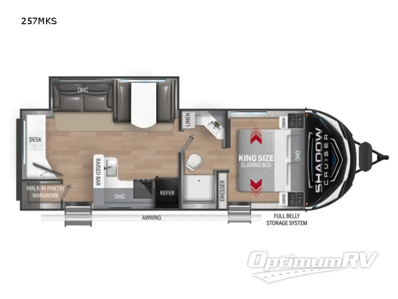 2022 Cruiser Shadow Cruiser 257MKS Floorplan Photo