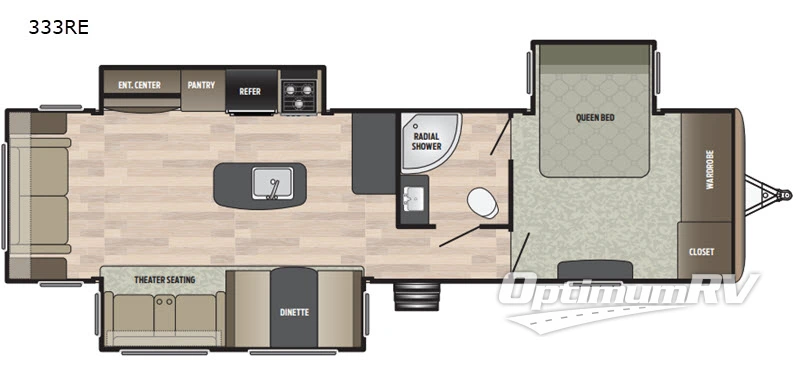 2019 Keystone Springdale 333RE Floorplan Photo