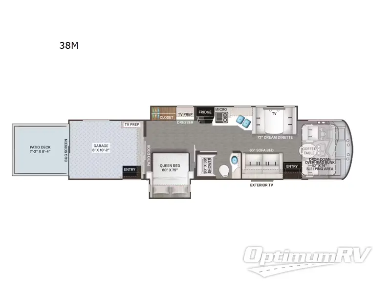 2024 Thor Outlaw Wild West Edition 38M Floorplan Photo