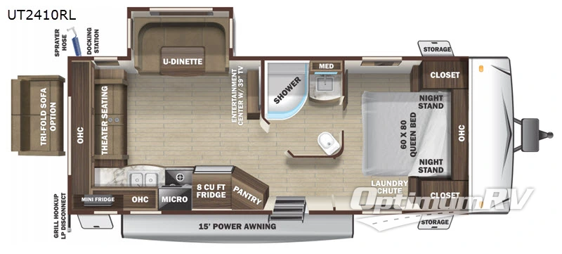 2021 Highland Ridge Open Range Ultra Lite UT2410RL Floorplan Photo