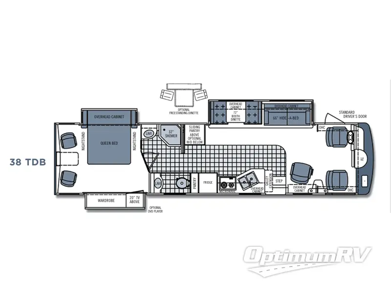 2006 Tiffin Allegro Bay 38TDB Floorplan Photo