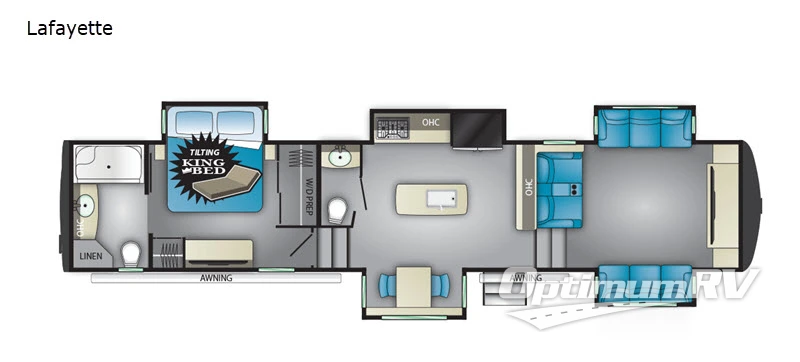 2020 Heartland Landmark 365 Lafayette RV Floorplan Photo