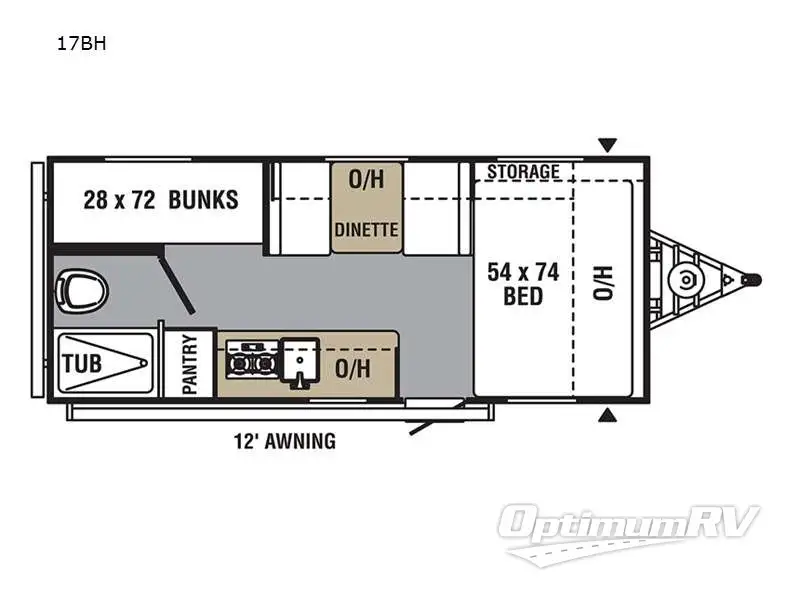 2022 Viking VIKING 17BH Floorplan Photo