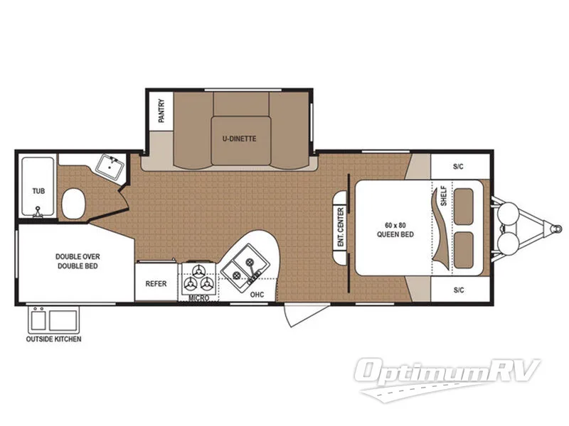 2017 Dutchmen Aspen Trail 2340BHS Floorplan Photo