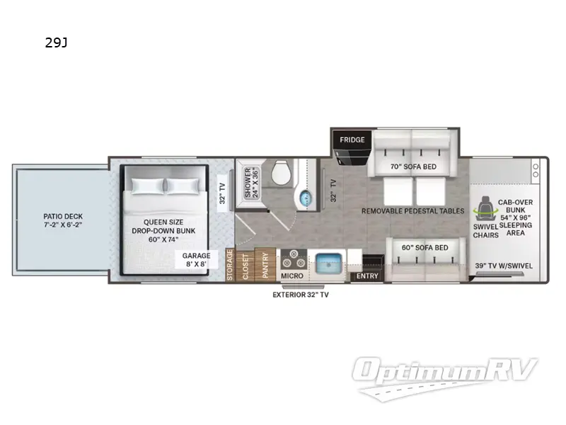 2022 Thor Outlaw 29J Floorplan Photo