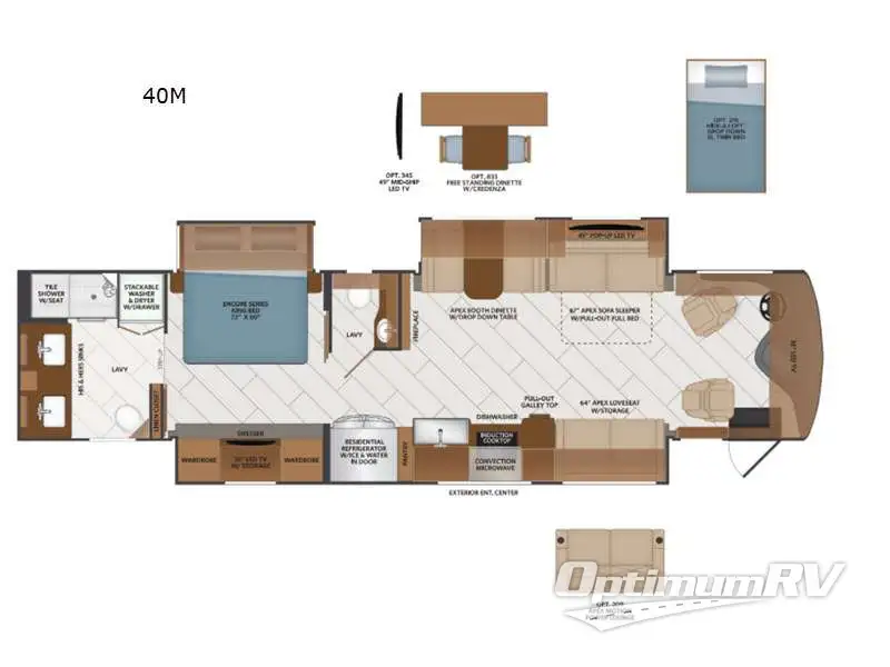 2021 Fleetwood Discovery LXE 40M Floorplan Photo
