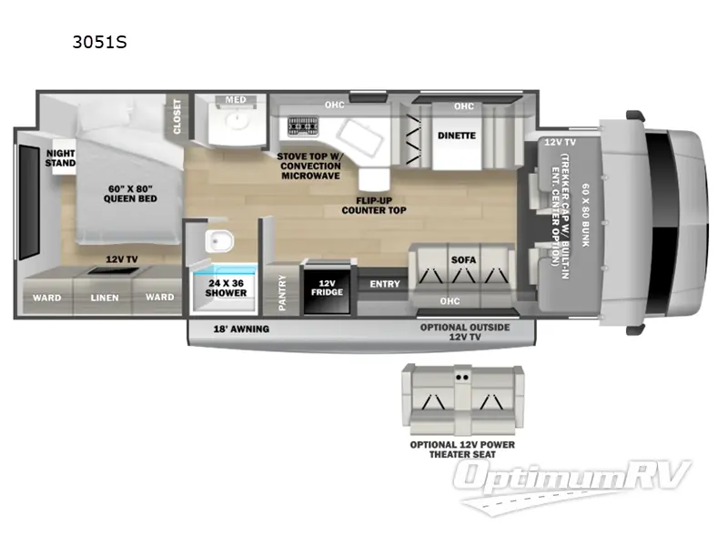 2025 Forest River Forester Classic 3051S Ford Floorplan Photo