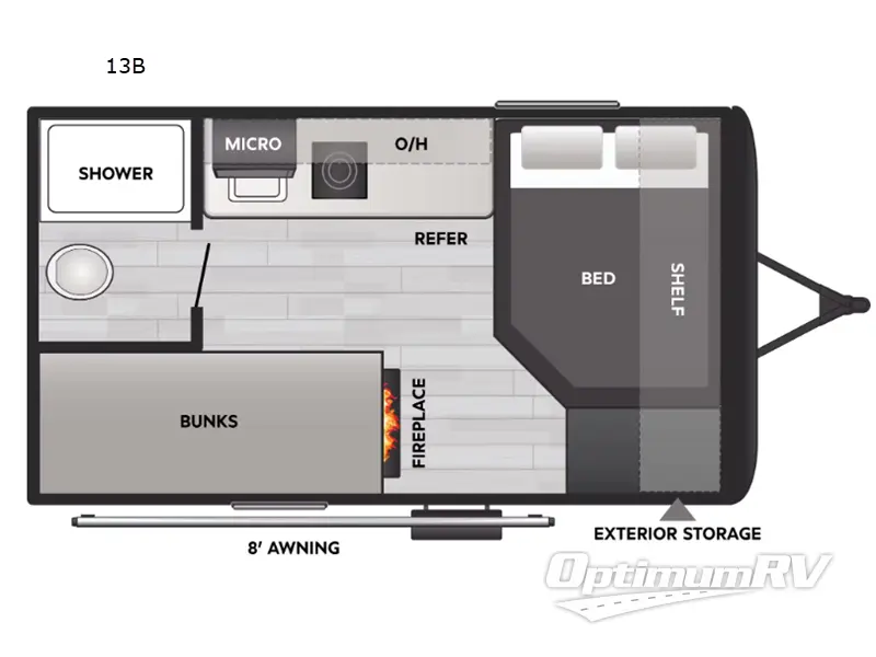 2026 Keystone Coleman 13B RV Floorplan Photo