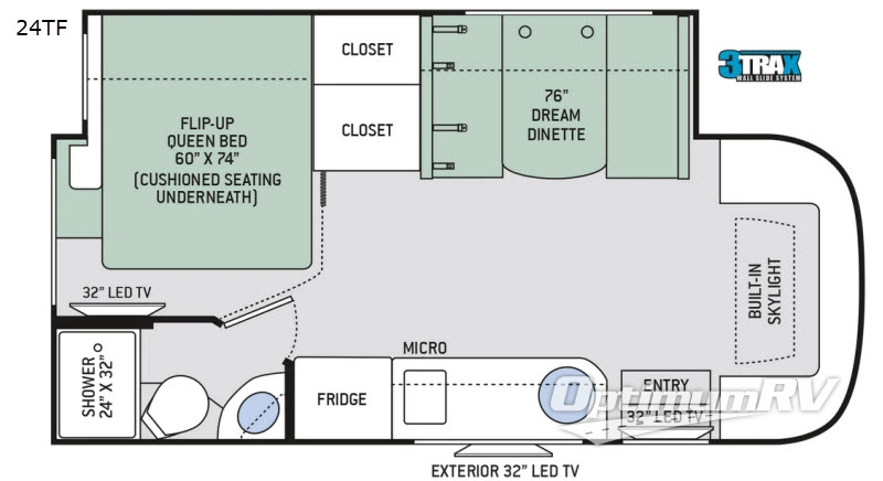 2018 Thor Gemini 24TF Floorplan Photo