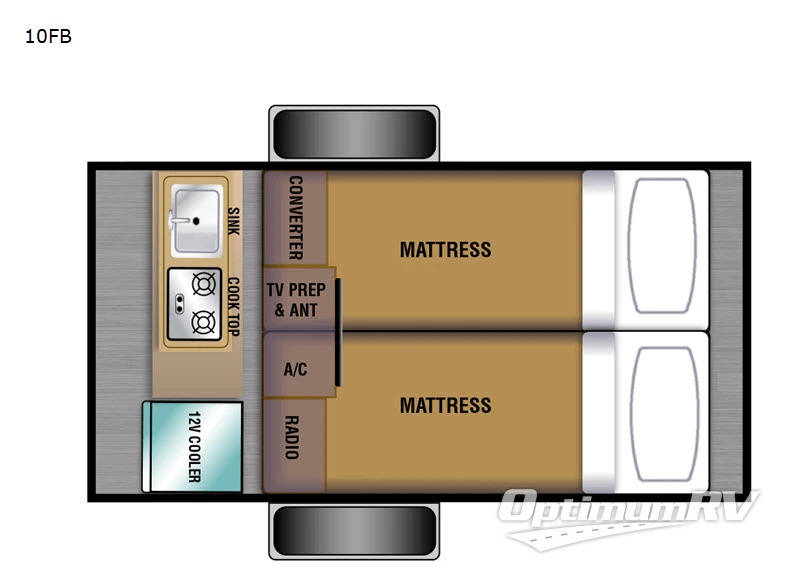 2021 Braxton Creek Bushwhacker 10FB RV Floorplan Photo