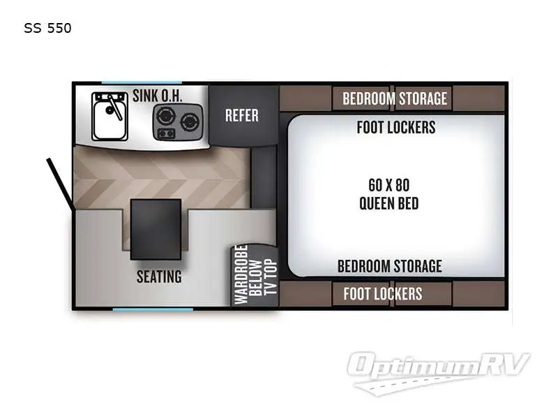 2021 Palomino Backpack Edition SS 550 Floorplan Photo