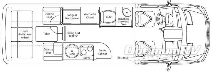 2012 Leisure Travel Free Spirit Free Spirit Floorplan Floorplan Photo