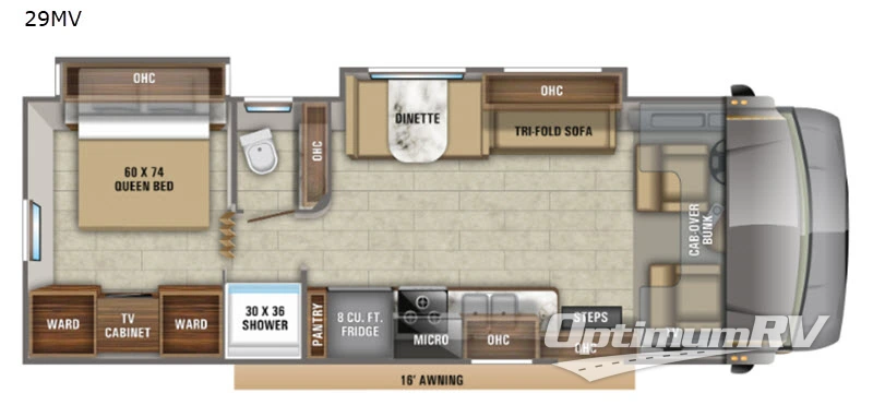 2020 Jayco Greyhawk 29MV RV Floorplan Photo