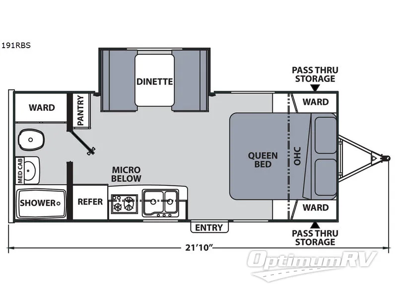 2018 Coachmen Apex Nano 191RBS RV Floorplan Photo