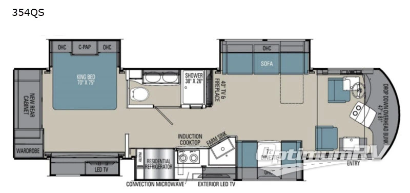2021 Coachmen Sportscoach SRS 354QS Floorplan Photo