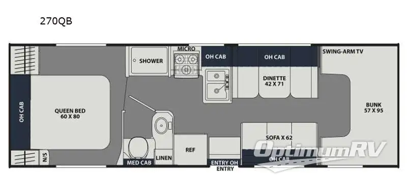 2022 Coachmen Leprechaun 270QB Ford 350 Floorplan Photo