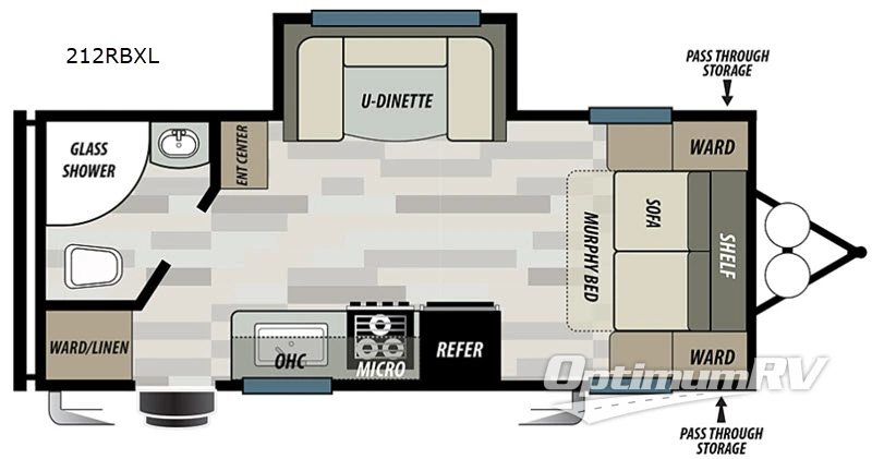 2019 Forest River Salem Cruise Lite 212RBXL Floorplan Photo