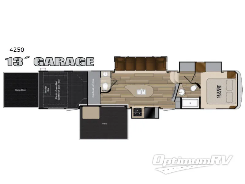 2017 Heartland Cyclone 4250 Floorplan Photo