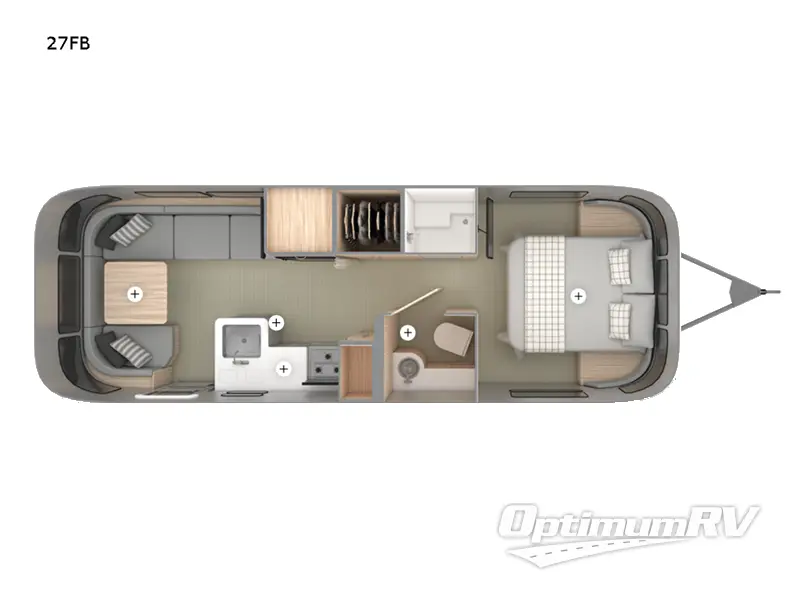 2022 Airstream Globetrotter 27FB RV Floorplan Photo
