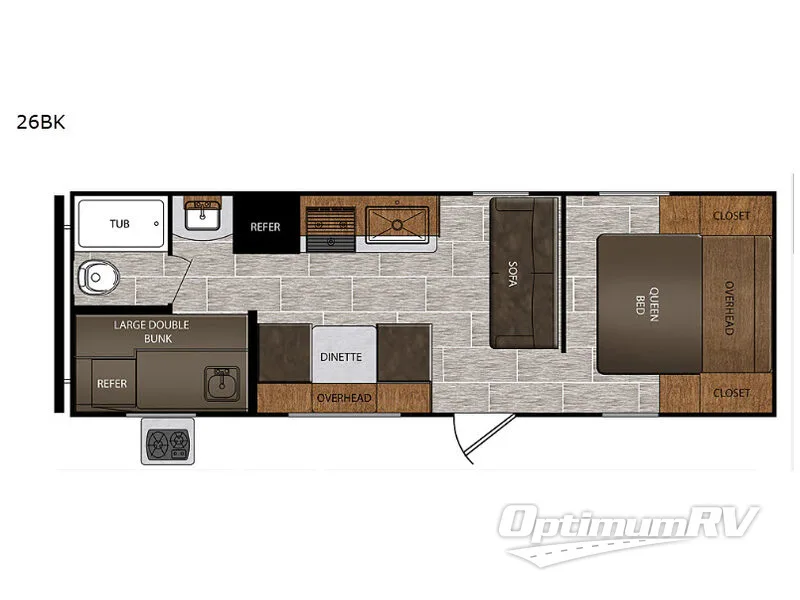 2019 Prime Time Avenger ATI 26BK Floorplan Photo