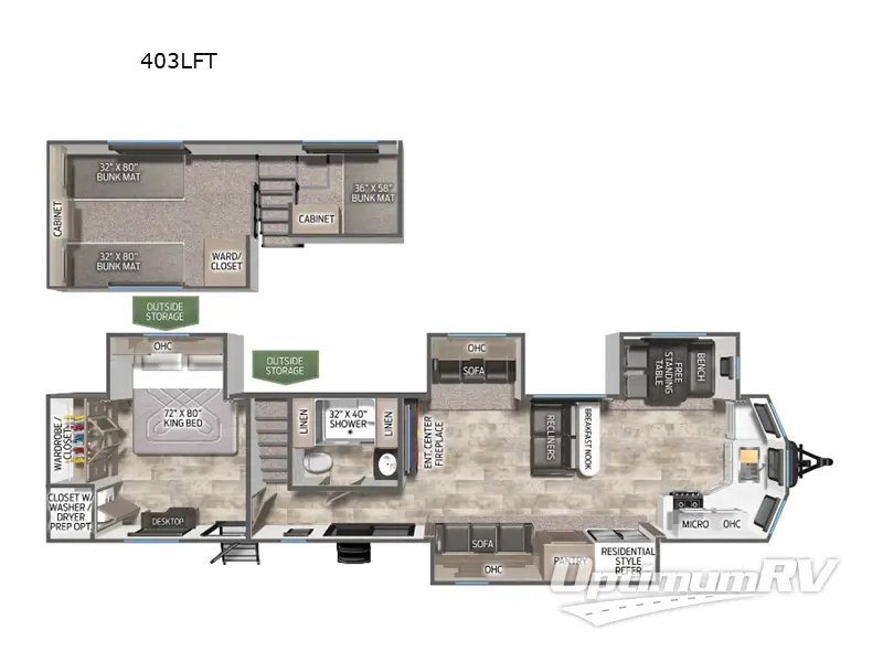 2025 Palomino Puma Destination 403LFT Floorplan Photo