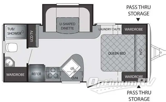 2014 Keystone Premier Ultra Lite 19FBPR Floorplan Photo