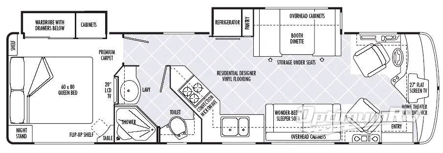 2007 National RV Tropical T330 Floorplan Photo