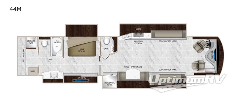 2019 Monaco Marquis 44M Floorplan Photo