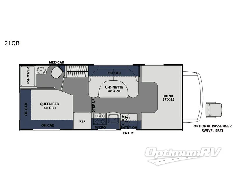 2021 Coachmen Freelander 21QB  Ford 350 RV Floorplan Photo