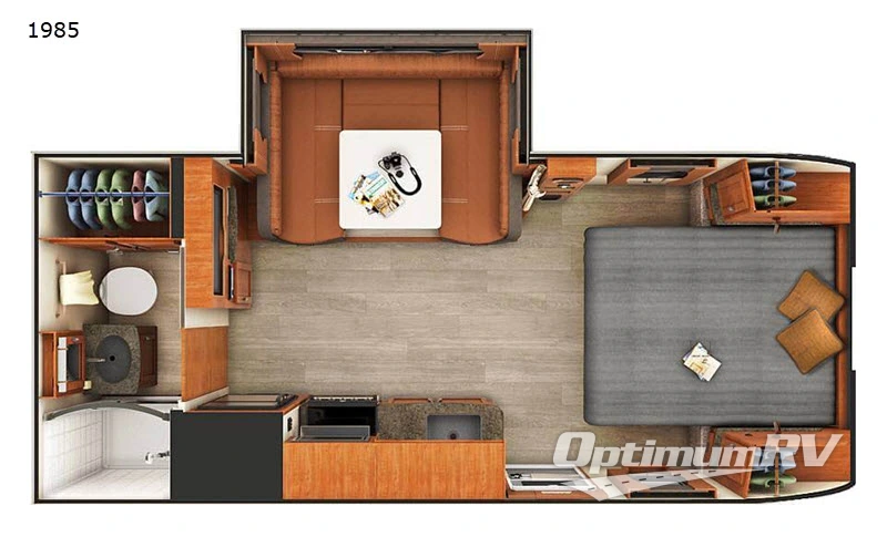 2020 Lance Lance Travel Trailers 1985 RV Floorplan Photo