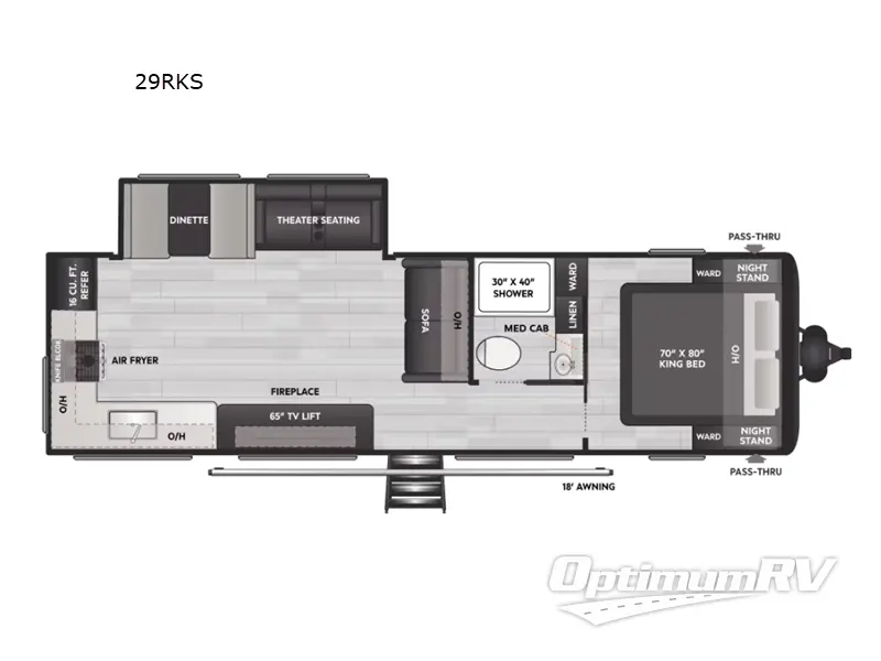 2025 Keystone Coleman Lantern 29RKS RV Floorplan Photo