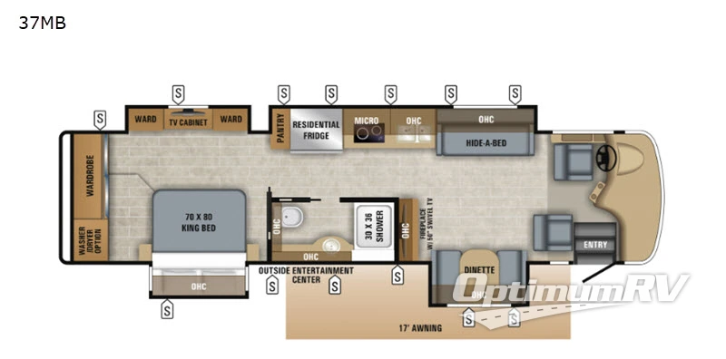 2019 Jayco Embark 37MB Floorplan Photo