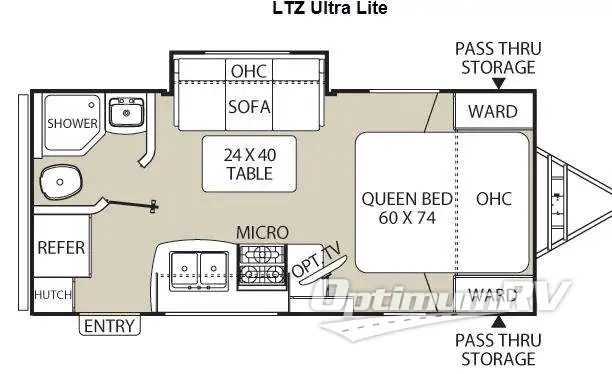 2014 Coachmen Freedom Express 192RBS Floorplan Photo