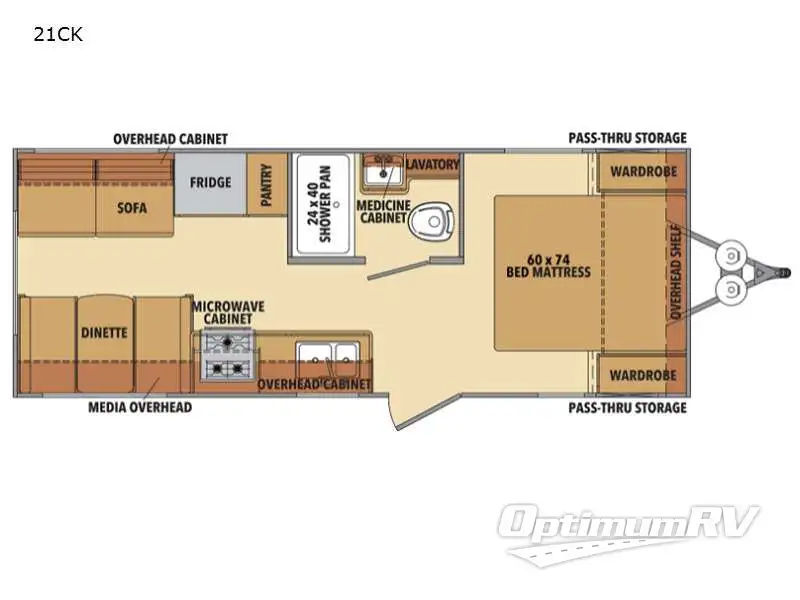 2021 Shasta Shasta 21CK Floorplan Photo