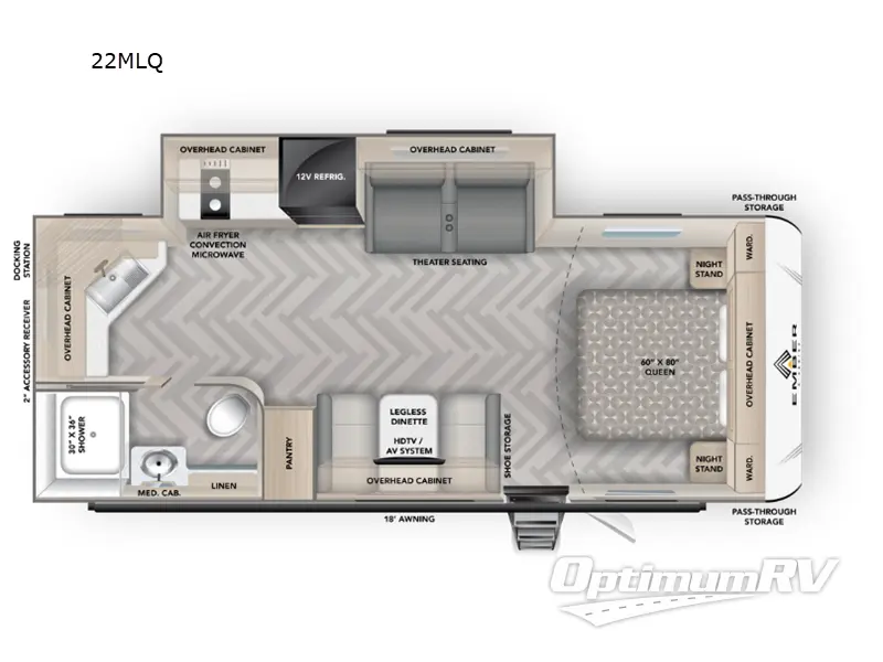 2026 Ember E-Series 22MLQ Floorplan Photo