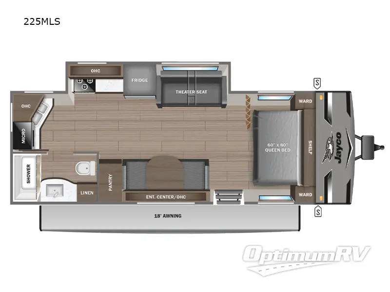 2024 Jayco Jay Flight 225MLS RV Floorplan Photo